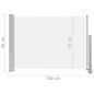 vidaXL Toldo lateral retráctil de jardín color crema 80x300 cm vidaXL Toldo lateral retráctil de jardín color crema 80x300 cm