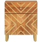 vidaXL Mesita de noche madera maciza mango marrón y negro 50x33x60 c vidaXL Mesita de noche madera maciza mango marrón y negro 50x33x60 c