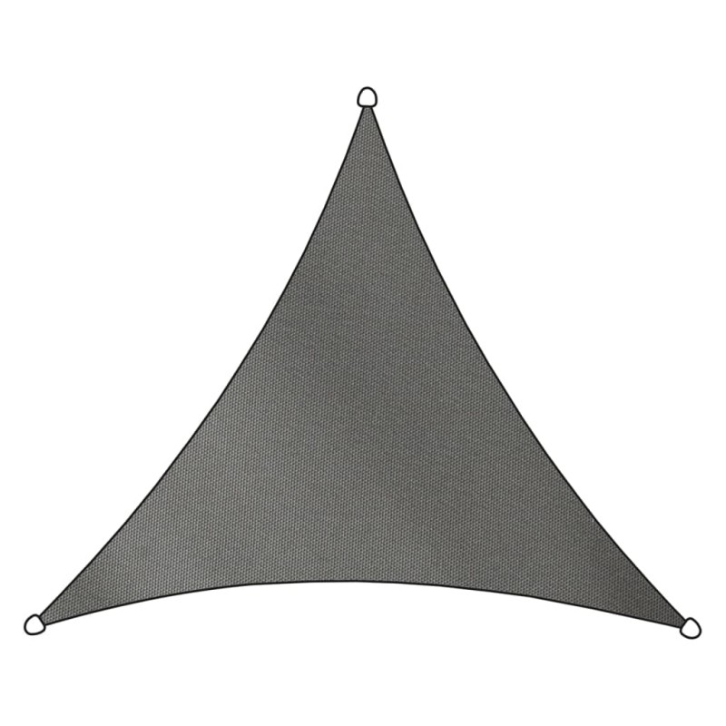 Livin'outdoor Toldo triangular Como HDPE gris 3,6x3,6x3,6 m