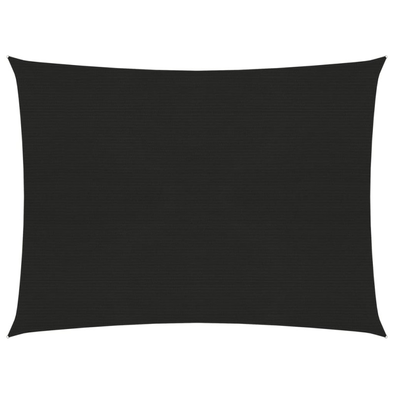 vidaXL Toldo de vela negro HDPE 160 g/m² 3,5x4,5 m vidaXL Toldo de vela negro HDPE 160 g/m² 3,5x4,5 m