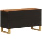 vidaXL Mueble de TV madera de mango marrón negro 80x31,5x46 cm