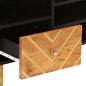 vidaXL Mueble de TV madera maciza mango marrón y negro 100x33,5x46 cm