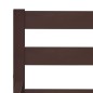 vidaXL Estructura de cama madera maciza pino marrón oscuro 160x200 cm