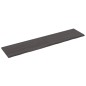 vidaXL Tablero mesa madera roble tratada gris oscuro 220x50x(2-4) cm vidaXL Tablero mesa madera roble tratada gris oscuro 220x50x(2-4) cm