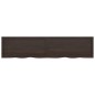 vidaXL Tablero mesa madera roble tratada gris oscuro 220x50x(2-4) cm vidaXL Tablero mesa madera roble tratada gris oscuro 220x50x(2-4) cm