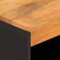 vidaXL Mueble auxiliar madera maciza mango marrón/negro 60x33,5x75 cm vidaXL Mueble auxiliar madera maciza mango marrón/negro 60x33,5x75 cm