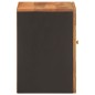 vidaXL Mueble de baño de pared madera maciza mango marrón y negro vidaXL Mueble de baño de pared madera maciza mango marrón y negro
