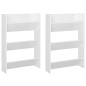 vidaXL Zapatero de pared 2 uds blanco brillo contrachapada 60x18x90 cm vidaXL Zapatero de pared 2 uds blanco brillo contrachapada 60x18x90 cm