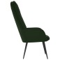 vidaXL Sillón de relax de terciopelo verde oscuro vidaXL Sillón de relax de terciopelo verde oscuro
