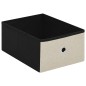 vidaXL Banco de almacenaje plegable lino sintético crema 76x38x38 cm vidaXL Banco de almacenaje plegable lino sintético crema 76x38x38 cm