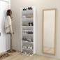 vidaXL Zapatero de pared 2 uds blanco brillo contrachapada 60x18x90 cm vidaXL Zapatero de pared 2 uds blanco brillo contrachapada 60x18x90 cm