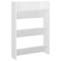 vidaXL Zapatero de pared 2 uds blanco brillo contrachapada 60x18x90 cm vidaXL Zapatero de pared 2 uds blanco brillo contrachapada 60x18x90 cm