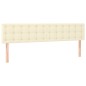vidaXL Cabeceros 2 unidades cuero sintético color crema 90x5x78/88cm vidaXL Cabeceros 2 unidades cuero sintético color crema 90x5x78/88cm