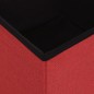 vidaXL Taburete de almacenaje plegable 2 uds lino sintético rojo vino vidaXL Taburete de almacenaje plegable 2 uds lino sintético rojo vino