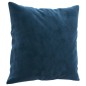 vidaXL Cojines decorativos 2 uds terciopelo azul 40x40 cm vidaXL Cojines decorativos 2 uds terciopelo azul 40x40 cm