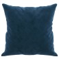 vidaXL Cojines decorativos 2 uds terciopelo azul 40x40 cm vidaXL Cojines decorativos 2 uds terciopelo azul 40x40 cm