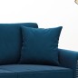vidaXL Cojines decorativos 2 uds terciopelo azul 40x40 cm vidaXL Cojines decorativos 2 uds terciopelo azul 40x40 cm