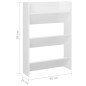 vidaXL Zapatero de pared 2 uds blanco brillo contrachapada 60x18x90 cm vidaXL Zapatero de pared 2 uds blanco brillo contrachapada 60x18x90 cm