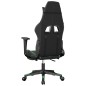 vidaXL Silla gaming de masaje y reposapiés cuero sintético negro verde vidaXL Silla gaming de masaje y reposapiés cuero sintético negro verde
