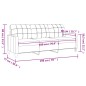 vidaXL Sofá de 3 plazas de cuero sintético color capuchino 180 cm vidaXL Sofá de 3 plazas de cuero sintético color capuchino 180 cm