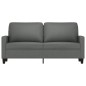 vidaXL Sofá de 2 plazas de tela gris oscuro 140 cm vidaXL Sofá de 2 plazas de tela gris oscuro 140 cm