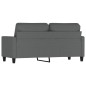 vidaXL Sofá de 2 plazas de tela gris oscuro 140 cm vidaXL Sofá de 2 plazas de tela gris oscuro 140 cm