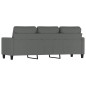 vidaXL Sofá de 3 plazas de tela gris oscuro 180 cm vidaXL Sofá de 3 plazas de tela gris oscuro 180 cm