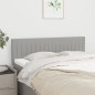 vidaXL Cabeceros 2 unidades tela gris claro 72x5x78/88 cm vidaXL Cabeceros 2 unidades tela gris claro 72x5x78/88 cm