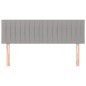 vidaXL Cabeceros 2 unidades tela gris claro 72x5x78/88 cm vidaXL Cabeceros 2 unidades tela gris claro 72x5x78/88 cm