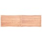 vidaXL Tablero mesa madera tratada borde natural marrón 220x60x(2-6)cm vidaXL Tablero mesa madera tratada borde natural marrón 220x60x(2-6)cm