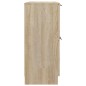 vidaXL Aparador de madera contrachapada color roble Sonoma 60x30x70 cm vidaXL Aparador de madera contrachapada color roble Sonoma 60x30x70 cm