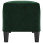 vidaXL Banco de terciopelo verde oscuro 100x35x41 cm