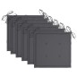 vidaXL Sillas de jardín 6 uds madera teca con cojines gris antracita vidaXL Sillas de jardín 6 uds madera teca con cojines gris antracita