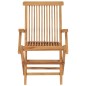 vidaXL Sillas de jardín 4 uds madera teca con cojines crema blanco vidaXL Sillas de jardín 4 uds madera teca con cojines crema blanco