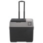 vidaXL Nevera con ruedas y adaptador polipropileno negro y gris 40 L vidaXL Nevera con ruedas y adaptador polipropileno negro y gris 40 L
