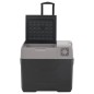 vidaXL Nevera con ruedas y adaptador polipropileno negro y gris 40 L vidaXL Nevera con ruedas y adaptador polipropileno negro y gris 40 L