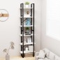 vidaXL Estantería de madera contrachapada blanca 60x30x210 cm vidaXL Estantería de madera contrachapada blanca 60x30x210 cm