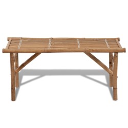 vidaXL Banco de jardín plegable 118 cm bambú