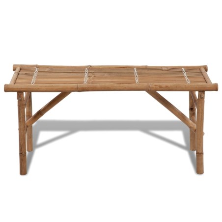 vidaXL Banco de jardín plegable 118 cm bambú