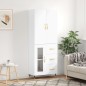 vidaXL Aparador alto madera contrachapada blanco 69,5x34x180 cm vidaXL Aparador alto madera contrachapada blanco 69,5x34x180 cm