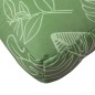 vidaXL Cojín para sofá de palets tela estampado de hojas 120x40x12 cm