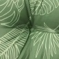 vidaXL Cojín para sofá de palets tela estampado de hojas 120x40x12 cm