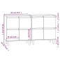 vidaXL Aparadores 2 uds madera contrachapada negro 60x35x70 cm vidaXL Aparadores 2 uds madera contrachapada negro 60x35x70 cm
