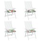 vidaXL Cojines para silla 4 uds tela multicolor 40x40x7 cm vidaXL Cojines para silla 4 uds tela multicolor 40x40x7 cm