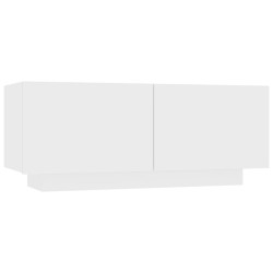 vidaXL Mueble para TV madera contrachapada blanco 100x35x40 cm