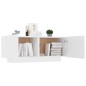 vidaXL Mueble para TV madera contrachapada blanco 100x35x40 cm