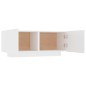 vidaXL Mueble para TV madera contrachapada blanco 100x35x40 cm