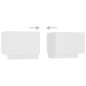 vidaXL Mueble para TV madera contrachapada blanco 100x35x40 cm