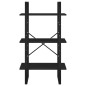 vidaXL Estante de almacenaje madera contrachapada negro 60x30x105 cm