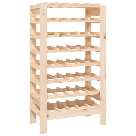vidaXL Botellero madera maciza de pino 61,5x30x107,5 cm